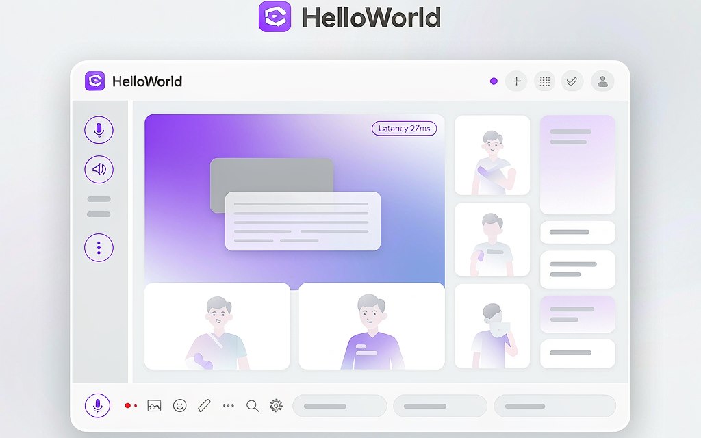 HelloWorld实时字幕翻译双语同屏界面